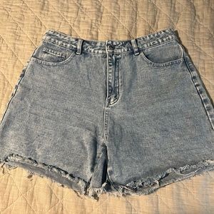 High waisted denim shorts. Size XL fits like an 8-10